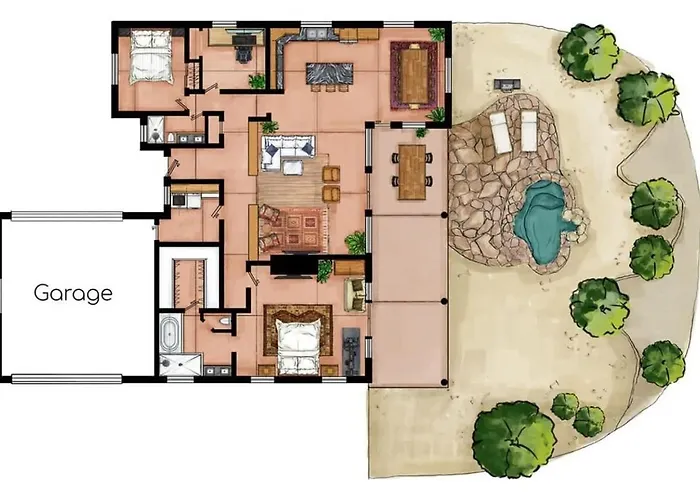 Grand Desert Getaway With Pool And Peloton With Sonos And Office
